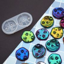 Rond lune planète cosmique pierre météorite pendentif résine moule fabrication de bijoux outils époxy Silicone bricolage bijoux