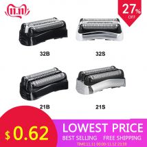 Tête de rasoir en aluminium de remplacement, pour Braun 32B 32S 21B, pour Cruzer6 série 3 301S 310S 320S 360S 3000S 3010S 3020S 350CC