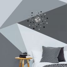 Gypsophile diamant horloge murale en fer forgé horloge créative horloge Vintage en métal Art horloge murale