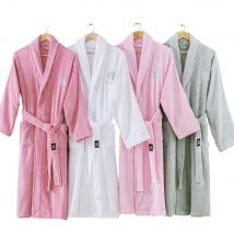 Peignoir en coton pour homme, Long, , épais et doux, peignoir de bain, Kimono, demoiselle d&#39;honneur, hiver