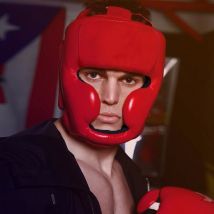 Sanda – casque d&#39;entraînement pour hommes et femmes, équipement de protection de la tête, masque de protection