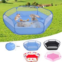Clôture de jeu pour animaux de compagnie Portable ouverte petite Cage pour animaux tente jeu aire de jeux clôture Hamster Chinchilla cochon d'inde intérieur et extérieur