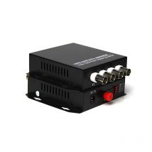 Une paire 20KM monomode simple Fiber bureau 4 canaux Fiber optique convertisseur vidéo FC connecteur