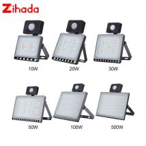 Projecteur de LED 10W 20W 30W 50W 220 W, AC 100 V, étanche, capteur ultrafine, projecteur de jardin, lumière de sécurité dans la rue