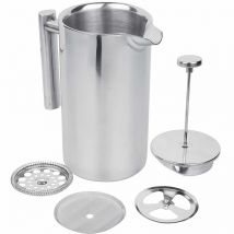 Théière chinoise filtre à thé | Ensemble de théière résistante à la chaleur bouilloire en acier inoxydable, presse française expresso cafetière pratique théière de bureau