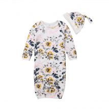 Sac de couchage bébé motif Floral | directe, couverture emmaillotage, sac de couchage, ensemble de chapeaux, lange emmaillotage