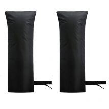 Couvertures de robinet d'extérieur pour hiver extérieur longue robinet protecteur étanche robinet gel protecteurs chaussettes 20x7.87 pouces (noir)