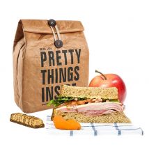 Sac à Lunch en papier brun réutilisable, sac en papier thermique isolé Durable, glacière de Snack, conteneur de pique-nique