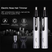 Tondeuse de nez électrique à barbe, outil Rechargeable 3 en 1 tondeuse d'oreille rasoir électrique à barbe sourcils tondeuse à poils sans fil