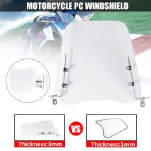 Déflecteur de pare-brise universel | 3mm pour motos véhicules électriques plaque PC transparente résistante au vent et au froid