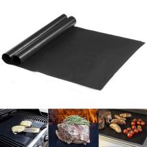 Tapis de cuisson antiadhésif pour Barbecue, 40x33cm, plaque de cuisson réutilisable pour la fête, accessoire en PTFE