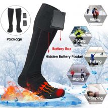 5V chaussette chauffante électrique chaussettes chauffantes batterie Rechargeable pour femmes hommes hiver ski en plein air cyclisme Sport chaussettes thermiques