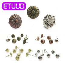 Clous décoratifs en Bronze pour rembourrage, 100 pièces, appliqués, boîte de bijoux, broches de Table, matériel de meubles, outil de menuiserie 11x16mm
