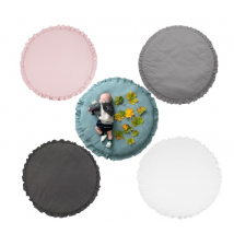 Tapis de jeu pour bébé, couverture rampante, tapis de sol pour chambre d'enfant, tapis de jeu rond et doux en coton rembourré, tapis de jeu pour nouveau-né, fille et garçon