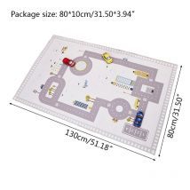 Voiture ville scène trafic autoroute carte enfants bébé jouer jeu tapis tapis jouets éducatifs t5ec