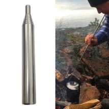 1pc acier inoxydable extérieur soufflage torche réglable Camping randonnée poche soufflet pliable feu de camp soufflant bâton de feu