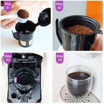 Capsules de café de filtre de café réutilisables simples K dosettes de Carafe pour le brasseur de café de Keurig 2.0