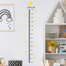 Autocollants de mesure de hauteur amovibles pour chambre d&#39;enfants, décor mural de la maternelle, sparadrap muraux en vinyle PVC, décoration de la maison