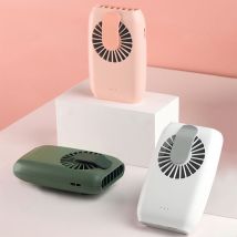 Taille USB chargeur cou ventilateur suspendu petit à faible bruit Portable Mini ventilateur de poche été Cool bureau sans feuilles climatisation