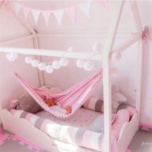 INS enfants hamac balançoire intérieur extérieur suspendu panier enfants suspendus tissu sac chaise bébé jouet maison dessin animé hamac balançoires décor