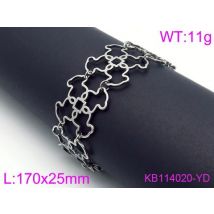 Nouvelle en acier inoxydable ours Bracelet titane acier ours évidé Bracelet bijoux pour les femmes