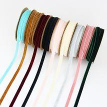 (20 mètres/rouleau) 10mm ruban de velours emballage décoration noël dentelle rubans