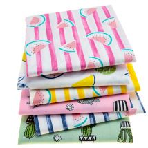 Tissu en coton de fruits pour la couture | Nouvel tissu de coton fait à la main, bricolage pour rideau robe série ancre, grand Patchwork 40X50 6 pièces