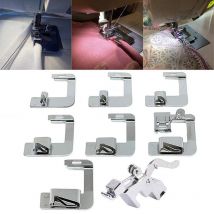 Jeu de pied-de-biche à ourlet roulé, pour chanteur, frère, Babylock, Machines à coudre multifonctions à tige basse (8 pièces)