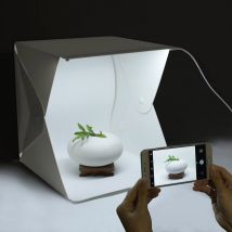 Mini boîte à lumière LED pliable pour studio de photographie, Kit de fond de Photo