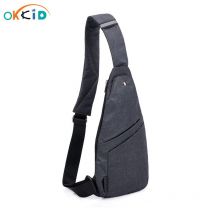 Sac à dos avec bandoulière, antivol, étanche, petit format, pour homme, type sling, fin, avec sangle de poitrine,