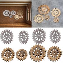 Équipement en bois sculpté industriel | Décor Steampunk artistique mural, Plaques décoratives pour décoration personnalisée