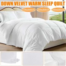 Chinois 95% blanc Velours Couette Couettes Hôtel Cinq Étoiles D'hiver Couettes 100% Housse en coton/Double/Taille unique