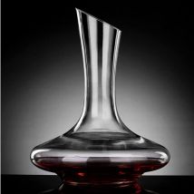 Socle plat 1100ML Carafe à vin rouge supérieure à la main cristal vin verseur Premium eau Carafe mur épaissi