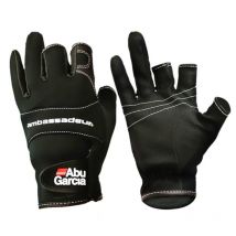 Gants de pêche en cuir ABU Garcia, antidérapants, coupe à trois doigts, pour l'extérieur, sport, sans doigts
