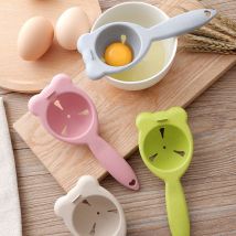 Filtre à œufs, liquide, outils de cuisson de gâteau, séparateur de jaune d&#39;œuf blanc, ours mignon, outil de cuisine en plastique de alimentaire, 1 pièce