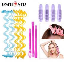 28PCS BRICOLAGE Magie Bigoudis Ensemble 30 45 50 65CM Portable Coiffure Rouleau Bâtons Durable De Maquillage De Beauté Curling Cheveux Styling Outils