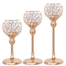 Pièce maîtresse de Table de pilier de bougeoir en cristal pour le décor de dîner de mariage ornements de décoration de bougeoir de mariage d'hôtel XH8Z