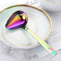 Cuillère à Sauce colorée en acier inoxydable 18/10 | Avec bec, petite cuillère à soupe, cuillère de service, cuillère à huile créative outil de cuisine