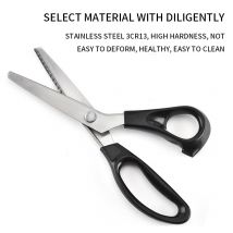 23,5 cm Zick zack NäHenne Geschnitten Schneiderei Schneider Scher Schere Leder Handwerk Stoff Denim DIY Polster Werkzeug Textil Neue