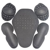 1 ensemble de veste de moto, armure d&#39;insertion, équipement de protection comprenant 1 coussinet arrière, 2 coudes, 2 protections d&#39;épaule, équipement de Motocross