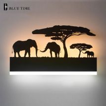 Lampes de mur LED modernes à corps noir, pour le salon, la chambre, les nouvelles lampes de mur LED créatives, AC 110V 220V