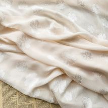 tissu en mousseline de soie Jacquard Hanfu tissu de Base en crêpe bricolage