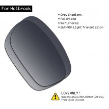 SmartVLT-lunettes de soleil polarisées de remplacement | Verres pour Oakley Holbrook, teinte dégradé gris