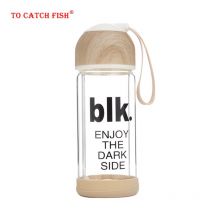 Bouteille en verre créative de couverture de grain de bois, tasse de thé de pot d'eau de café de tasse à thé, bouilloire d'isolation, tasse à café de tasse de Thermo