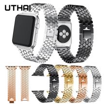 UTAHI P79 bracelet pour Apple Watch série 3/2/1 38MM 42MM en acier inoxydable bracelet de remplacement pour iwatch série 4 5 40MM