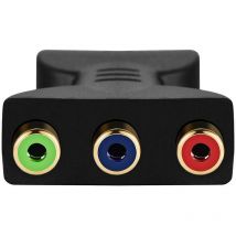 2 pièces HDMI mâle vers RCA adaptateur AV vidéo o convertisseur adaptateur vers 3 RCA composant convertisseur adaptateur plaqué or