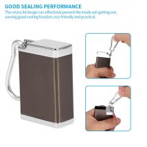 Boîte à cendres Portable cendrier de fumée Mini cendrier porte-clés extérieur porte-poche en métal en alliage de Zinc boîte de cendres Durable avec couvercle pratique