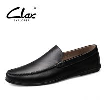 Mocassins d'été en cuir pour hommes, chaussures plates, respirantes, bateau
