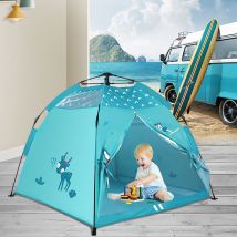 Enfants jouent tente Playhouse enfants tente intérieure avec tapis de jeu étanche à l'humidité pour les garçons et les filles jouer à l'intérieur et à l'extérieur
