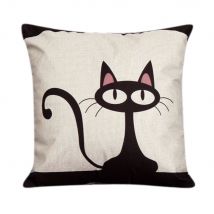Gajjar-oreiller décoratif 45*45 | En forme de chat géométrique, directe, oreillers de soutien pour le cou